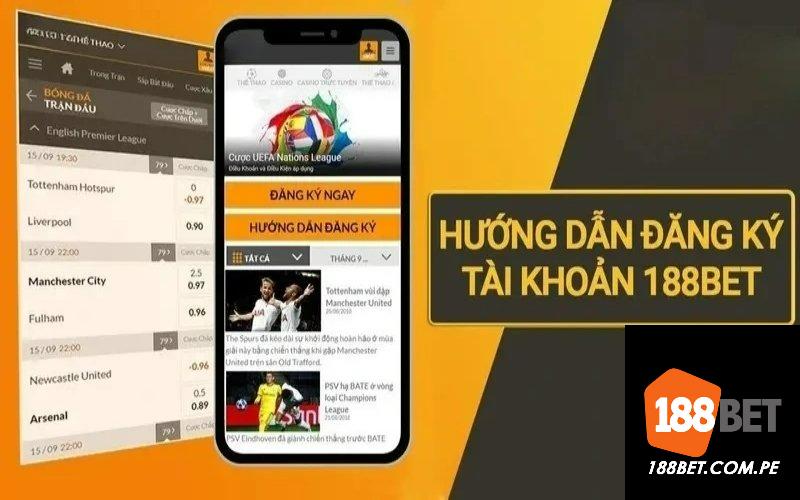 Tổng hợp các bước hướng dẫn đăng ký 188bet